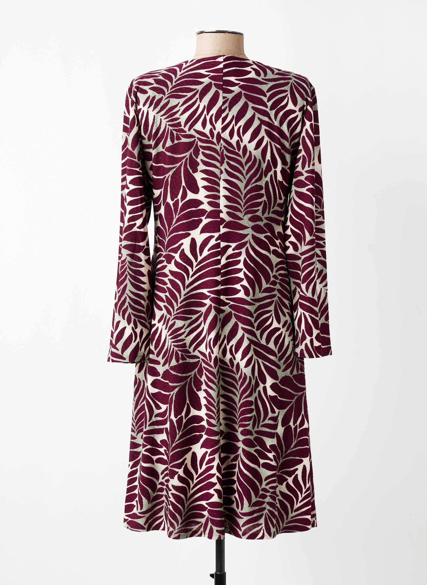 Rochie midi mâneci lungi mâneci lungi violet GEVANA femeie