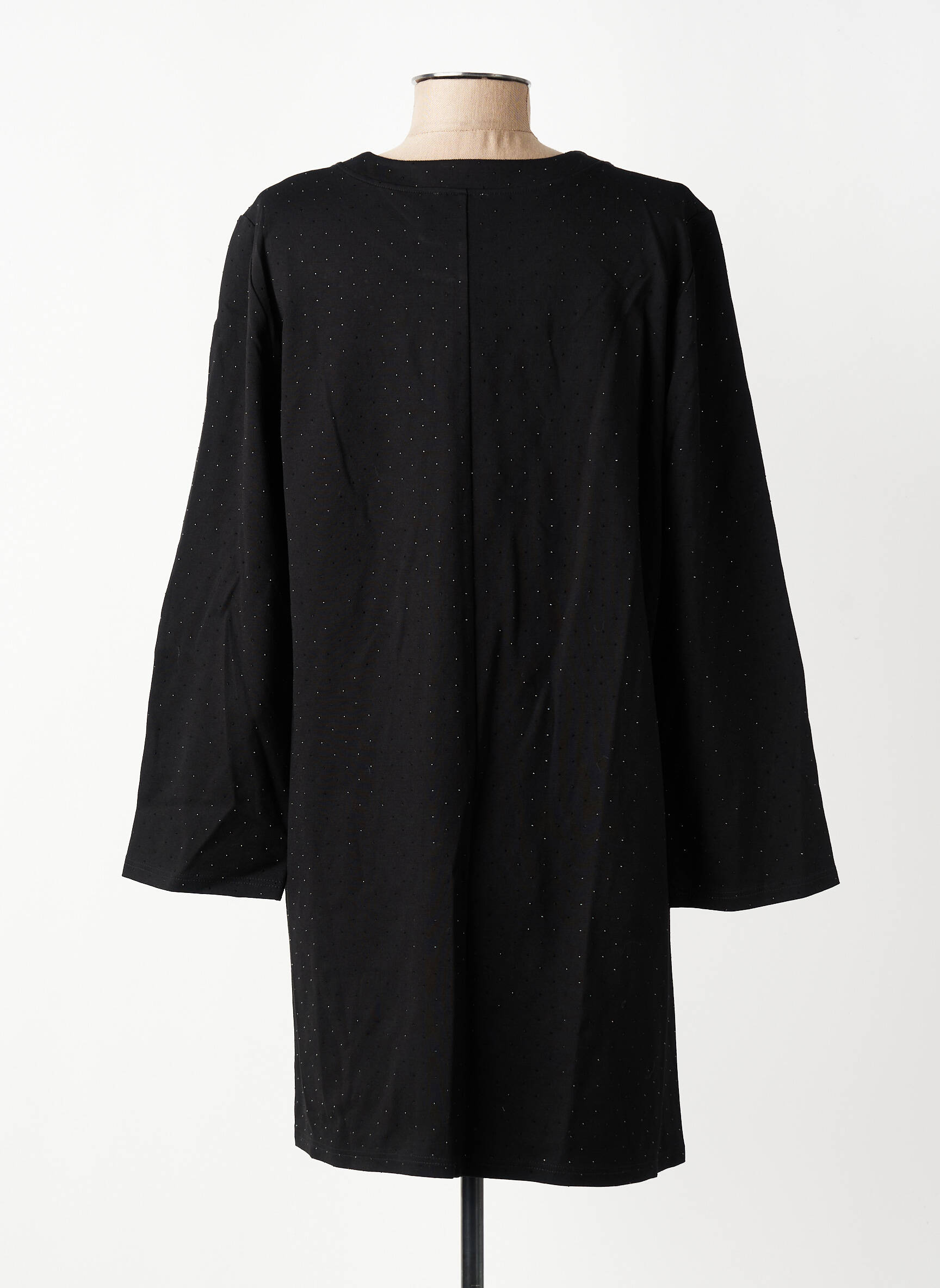 Rochie scurtă mâneci lungi mâneci lungi negru GEVANA femeie