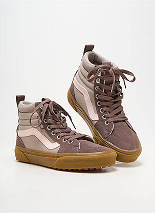 Adidași material neted toc plat până la 3 cm gri VANS femeie