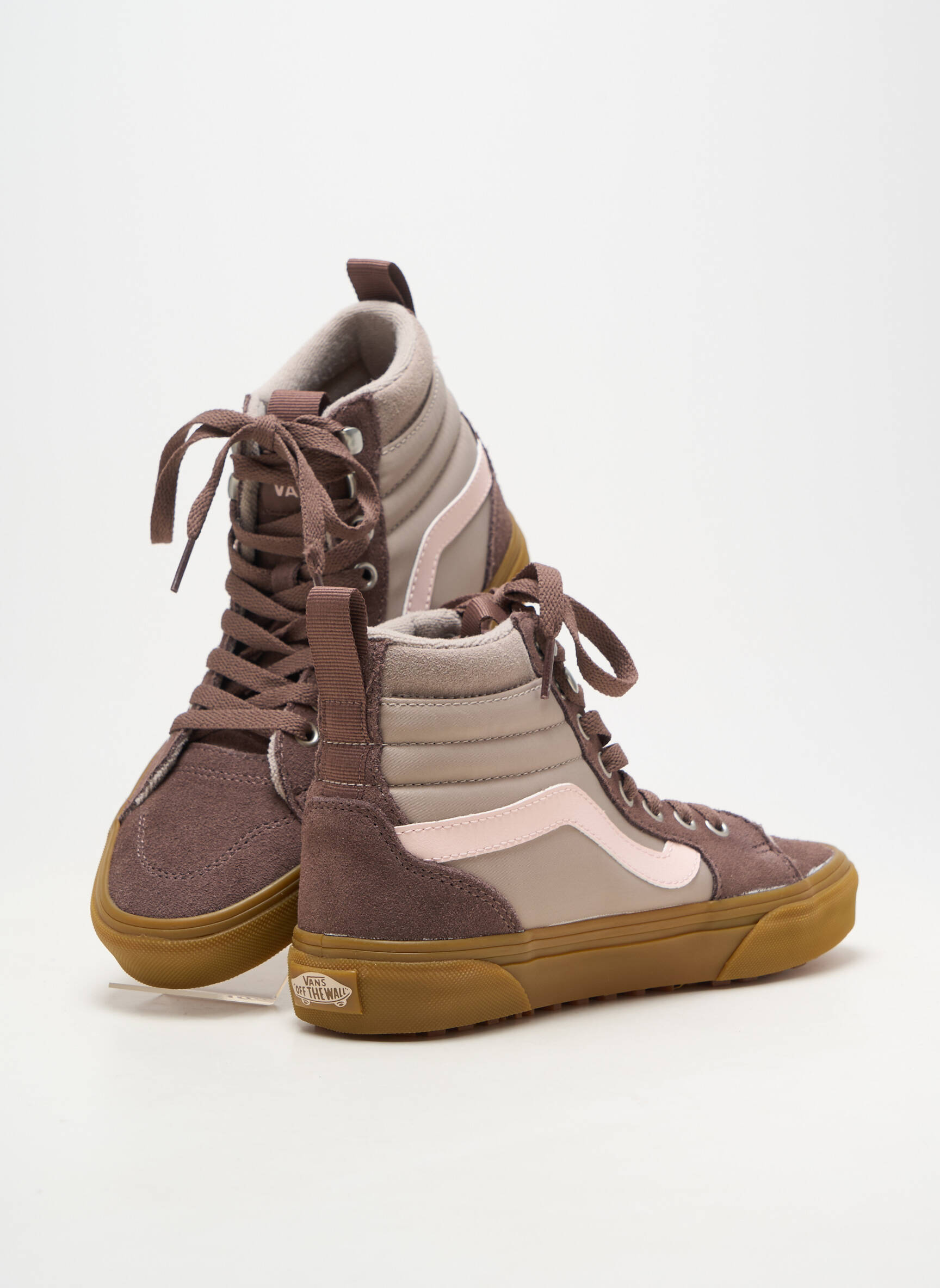 Adidași material neted toc plat până la 3 cm gri VANS femeie
