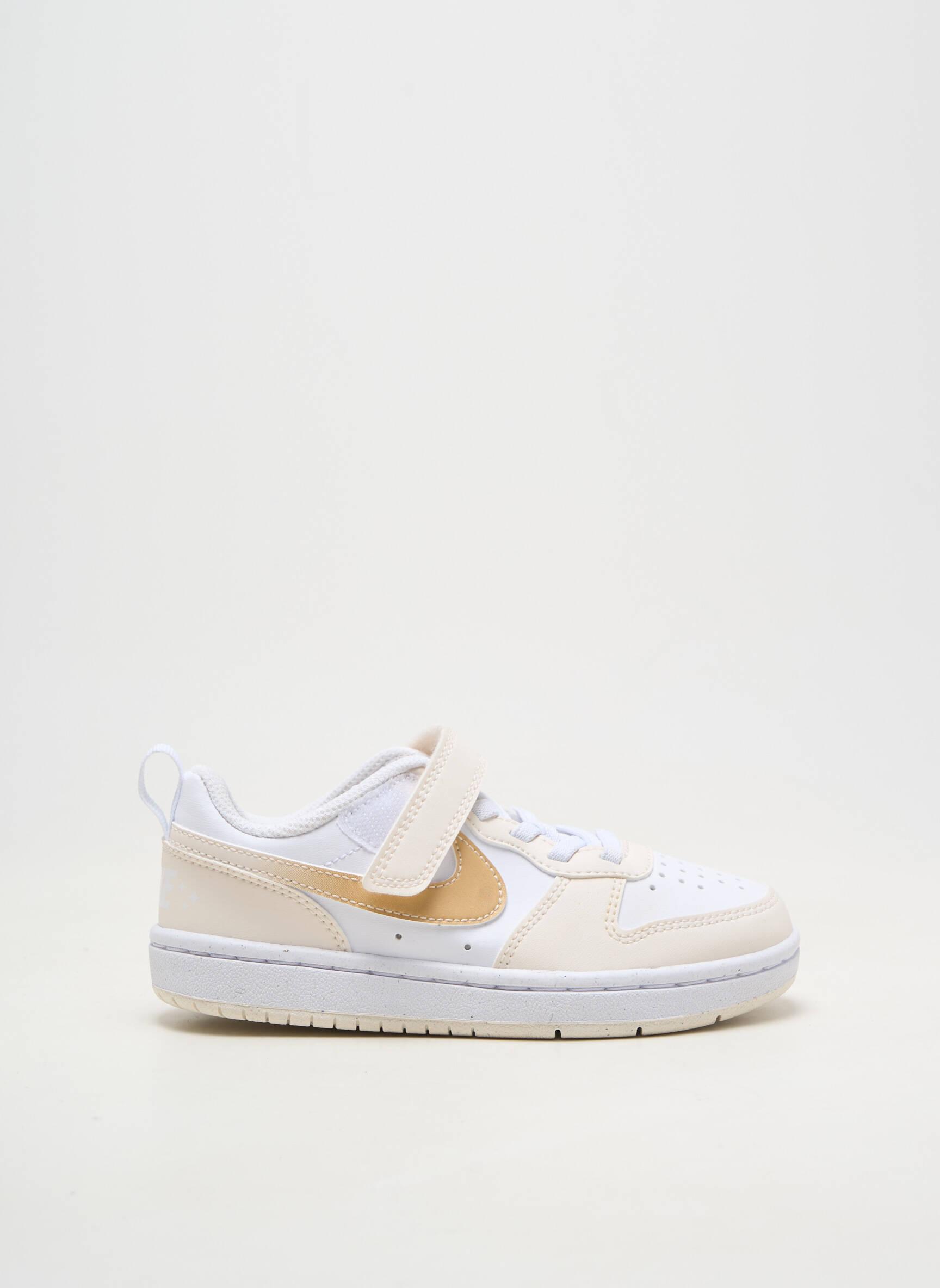 Adidași material neted vârf rotund bej NIKE copil