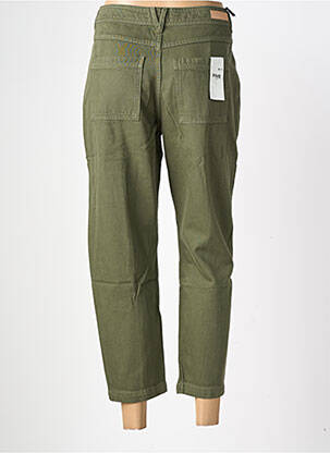 Pantalon 7/8 închidere cu fermoar sub clapetă cu nasturi mărime normală verde FIVE femeie