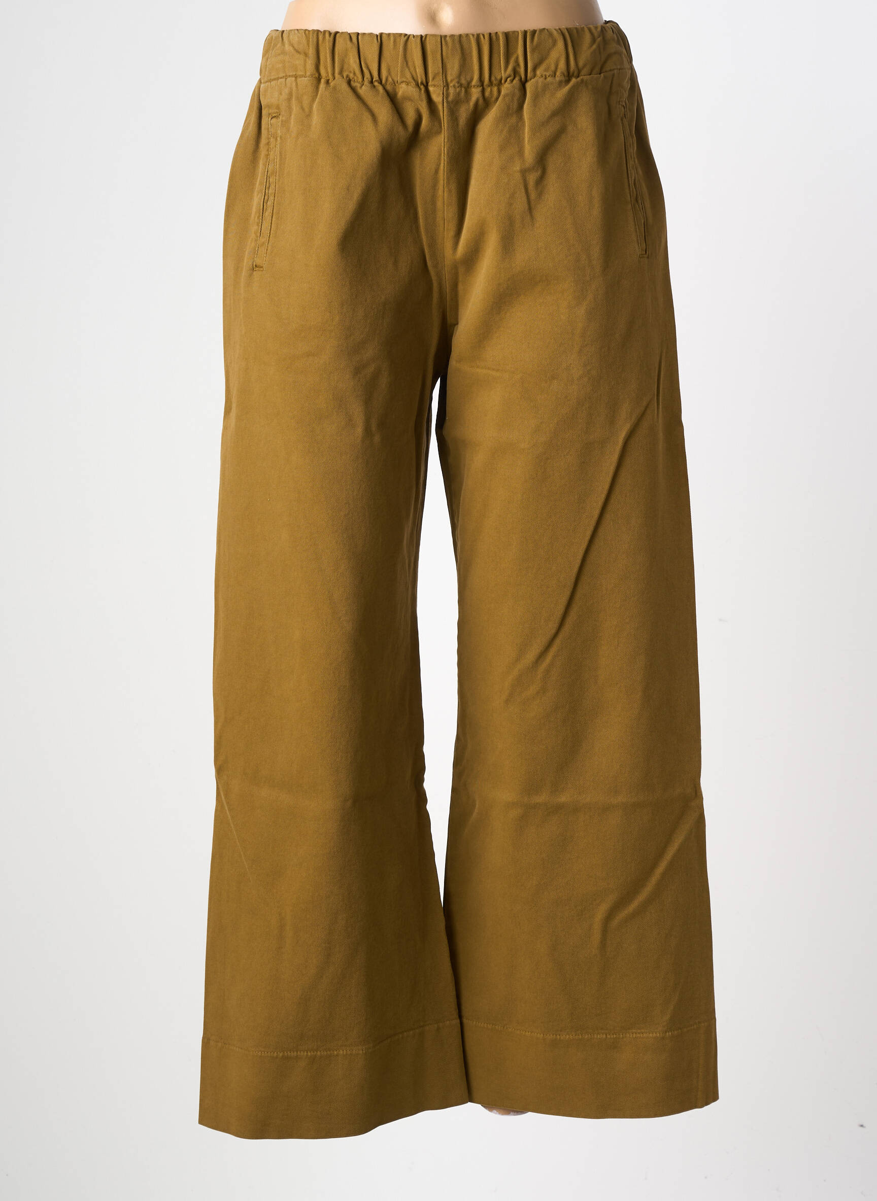 Pantalon larg buzunare mărime normală maro HOD femeie