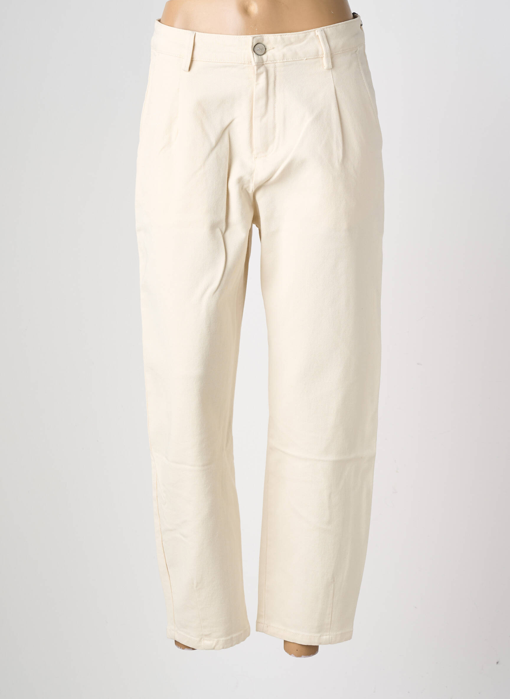 Pantalon drept elasticitate mărime normală alb HOD femeie