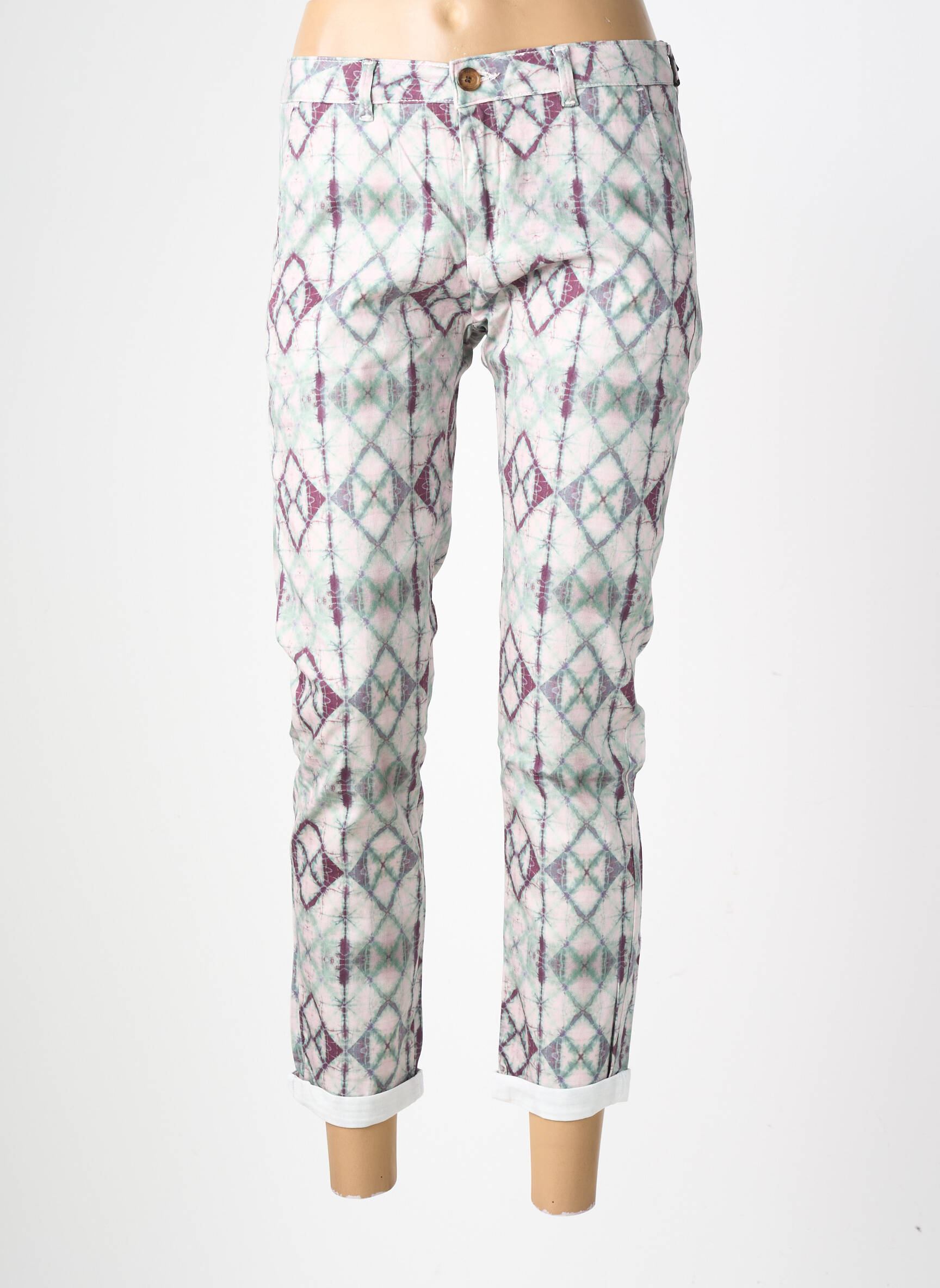 Pantalon 7/8 elasticitate mărime normală verde HOD femeie