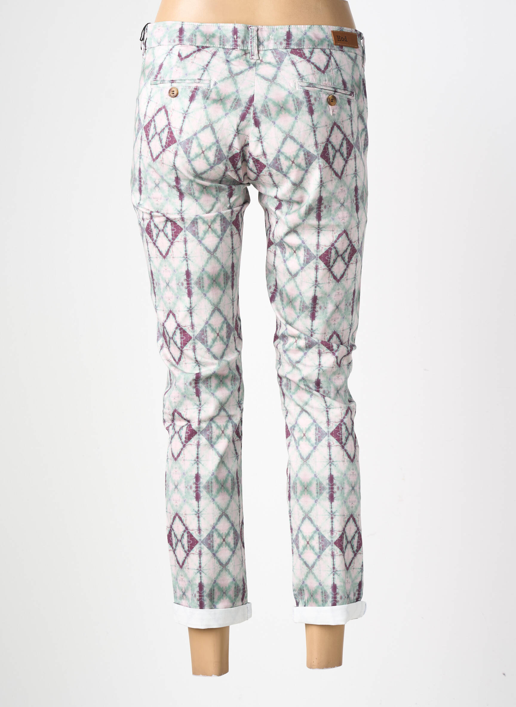 Pantalon 7/8 elasticitate mărime normală verde HOD femeie