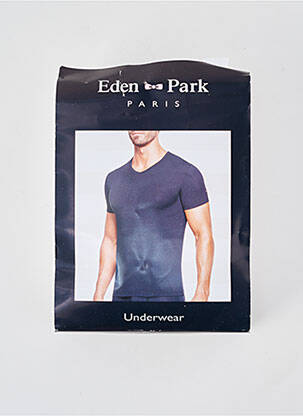 Tricou croială cambrată mâneci scurte alb EDEN PARK bărbat