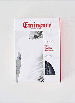 Tricou croială cambrată mâneci scurte negru EMINENCE bărbat