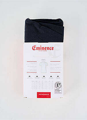 Tricou croială cambrată mâneci scurte negru EMINENCE bărbat