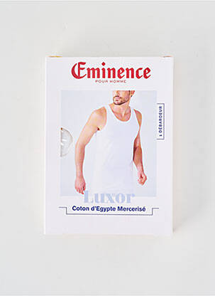 Maiou croială cambrată fără mâneci alb EMINENCE bărbat