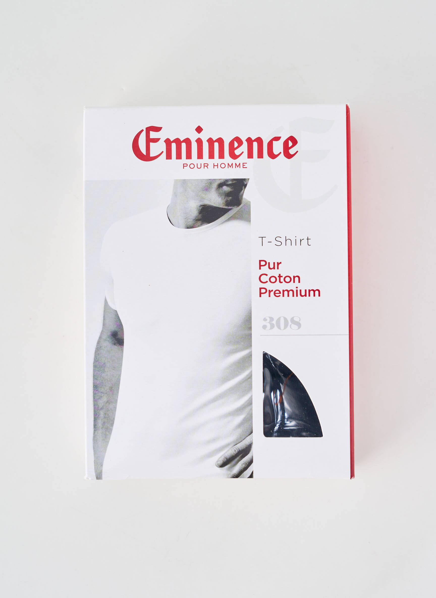 Tricou croială cambrată mâneci scurte negru EMINENCE bărbat