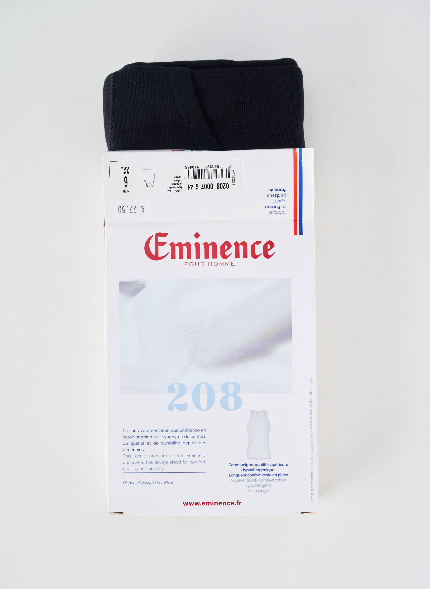 Maiou croială cambrată fără mâneci negru EMINENCE bărbat