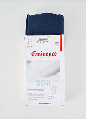 Tricou croială cambrată mâneci scurte albastru EMINENCE bărbat