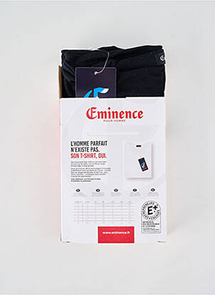 Tricou croială cambrată mâneci scurte negru EMINENCE bărbat