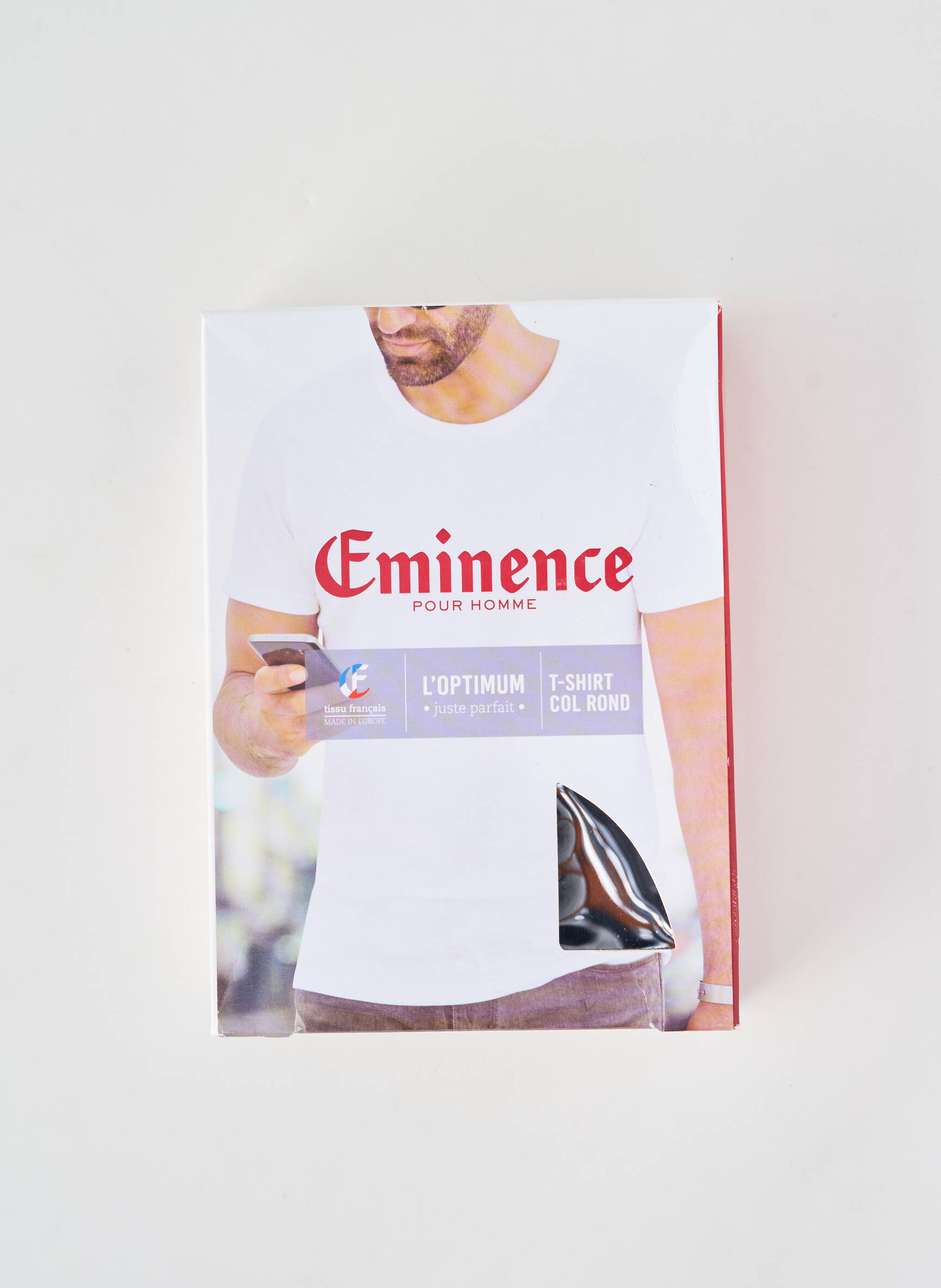 Tricou croială cambrată mâneci scurte negru EMINENCE bărbat