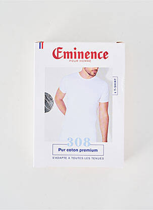 Tricou croială cambrată mâneci scurte gri EMINENCE bărbat