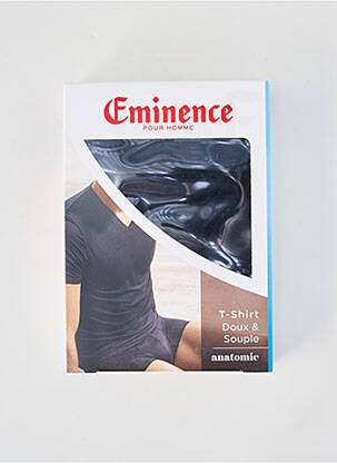 Tricou croială cambrată mâneci scurte negru EMINENCE bărbat