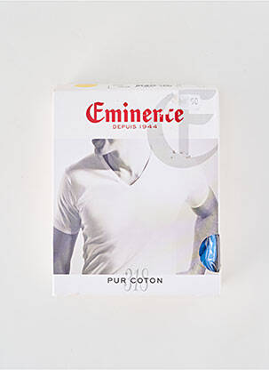 Tricou croială cambrată mâneci scurte albastru EMINENCE bărbat