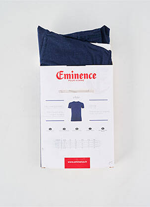 Tricou croială cambrată mâneci scurte albastru EMINENCE bărbat