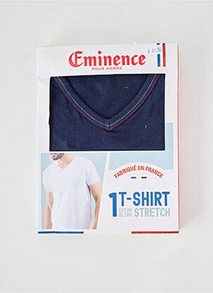 Tricou croială cambrată mâneci scurte albastru EMINENCE bărbat