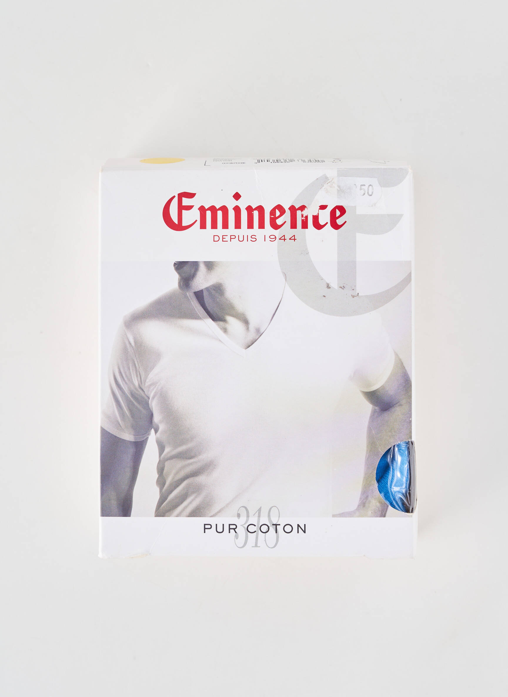 Tricou croială cambrată mâneci scurte albastru EMINENCE bărbat