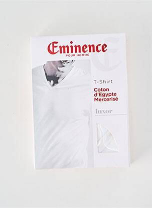 Tricou elasticitate mâneci scurte alb EMINENCE bărbat