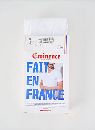 Tricou elasticitate mâneci scurte alb EMINENCE bărbat