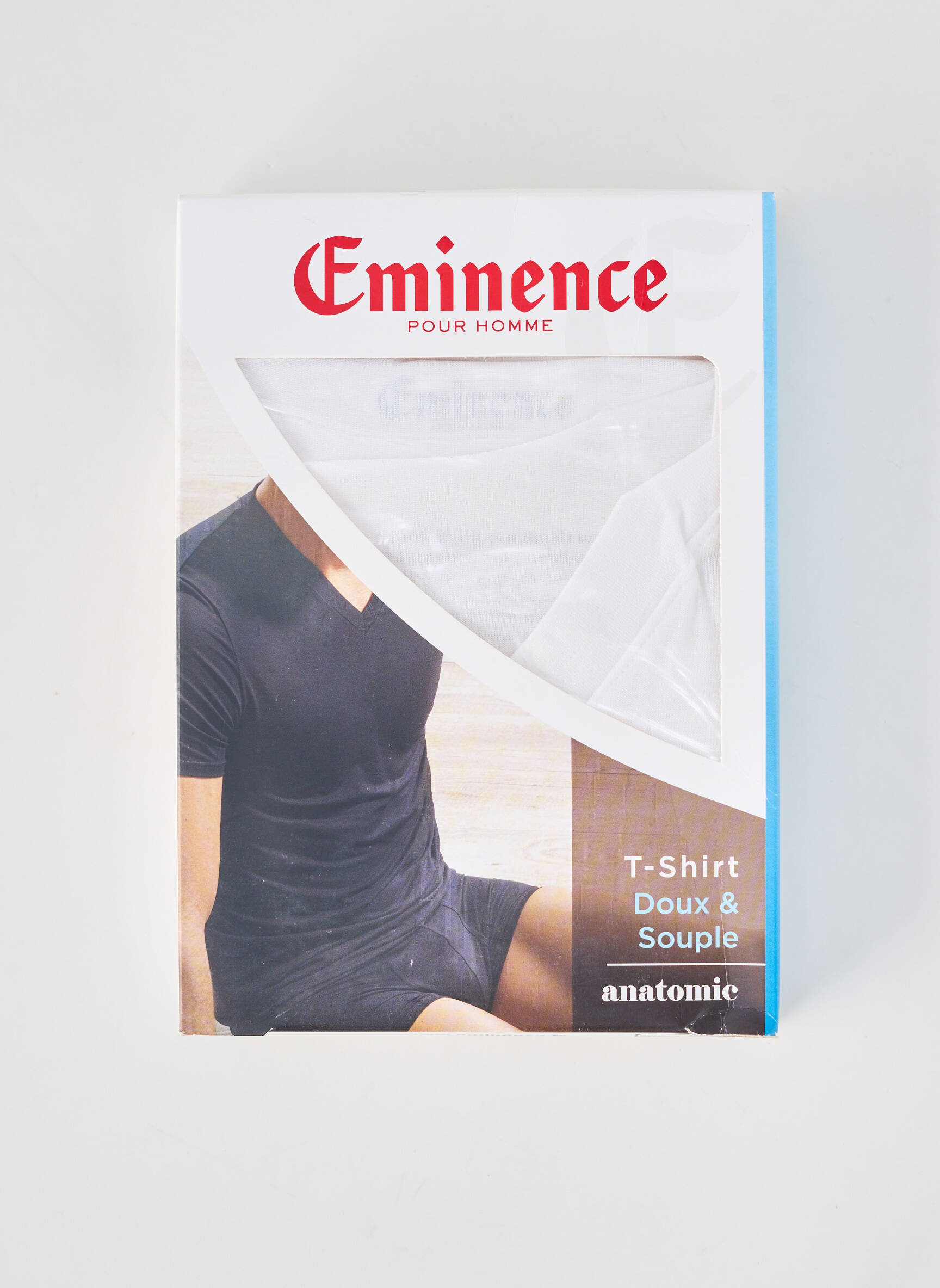 Tricou croială cambrată mâneci scurte alb EMINENCE bărbat