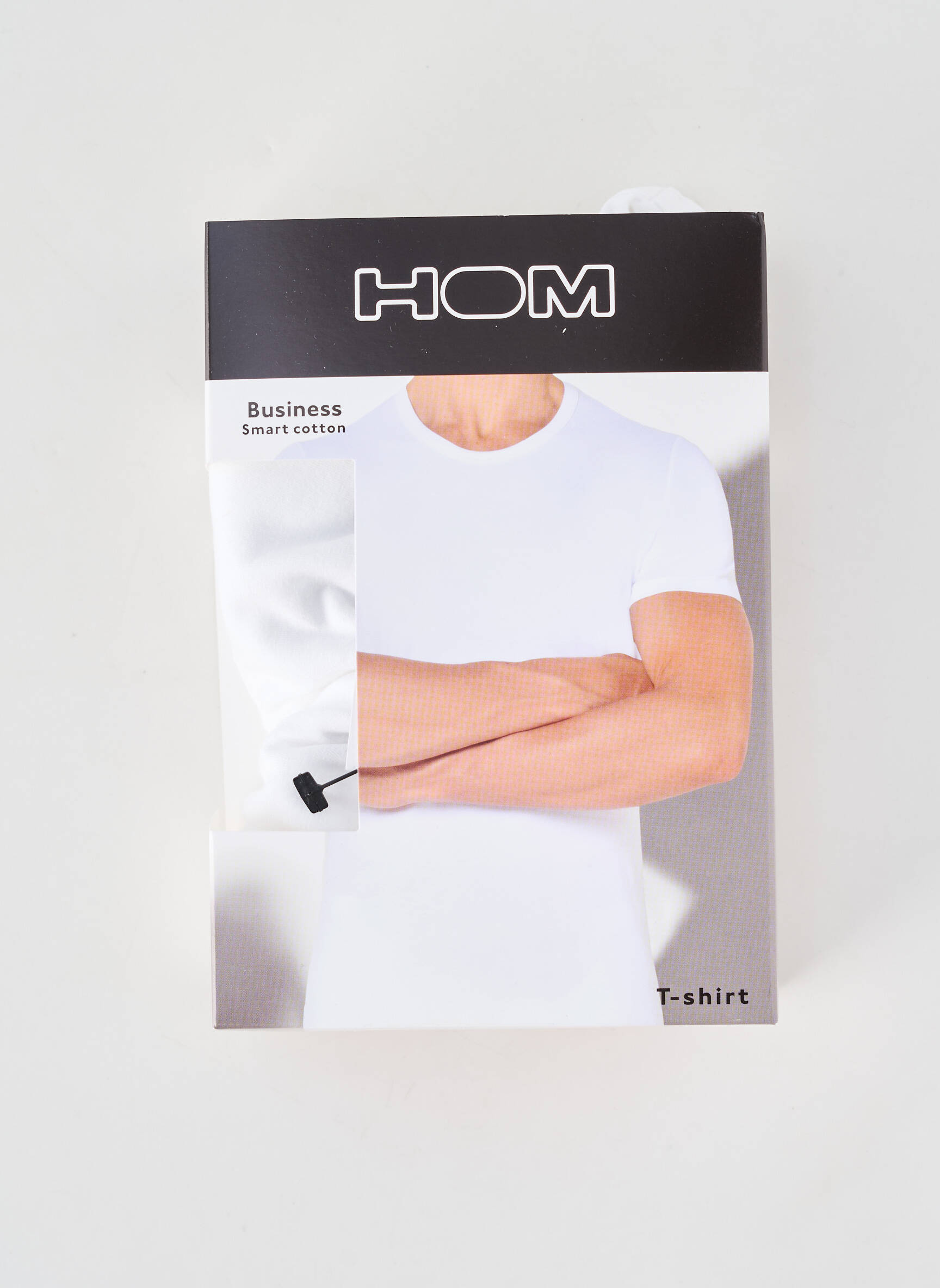 Tricou croială cambrată mâneci scurte alb HOM bărbat