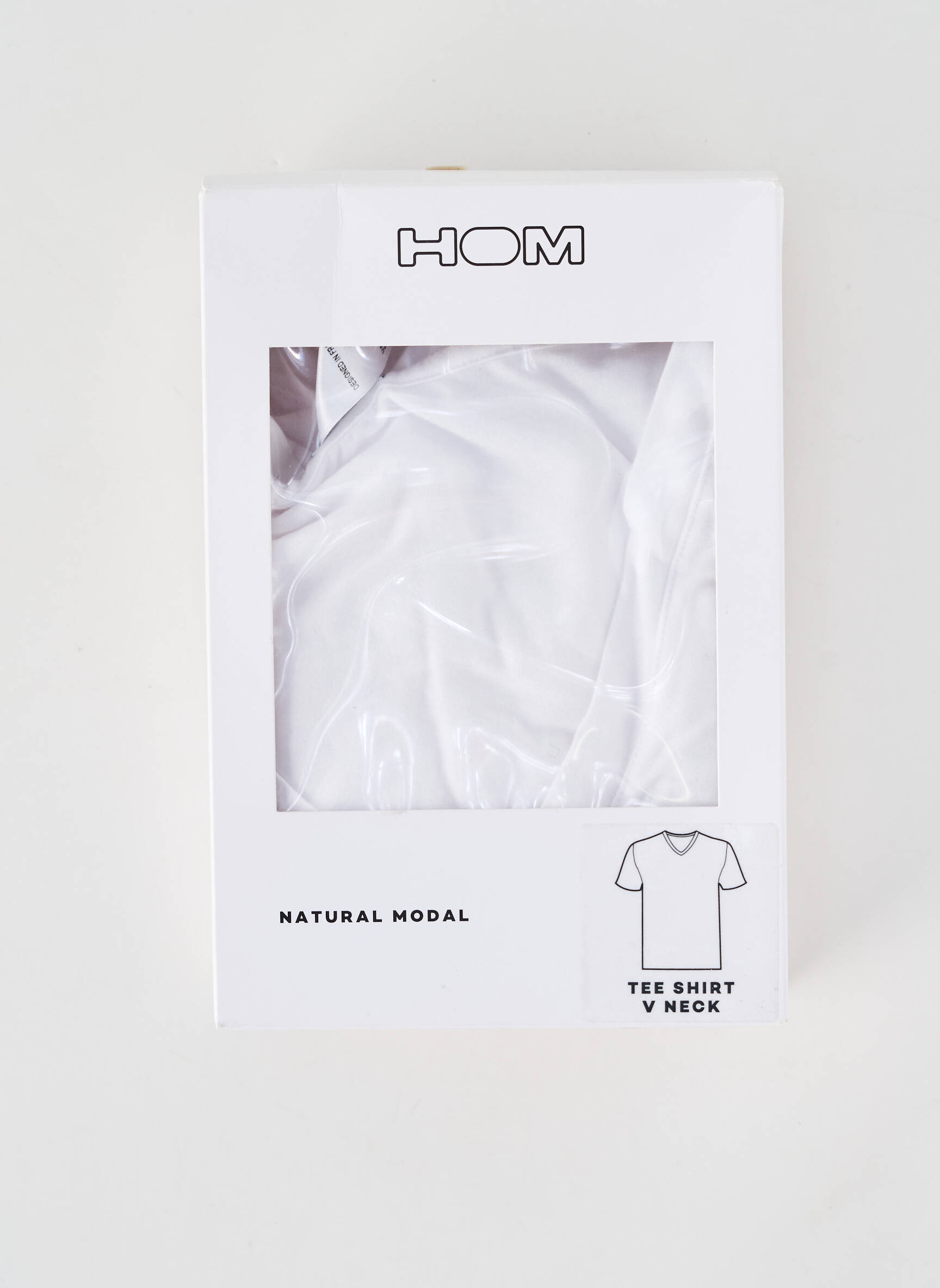 Tricou elasticitate mâneci scurte alb HOM bărbat