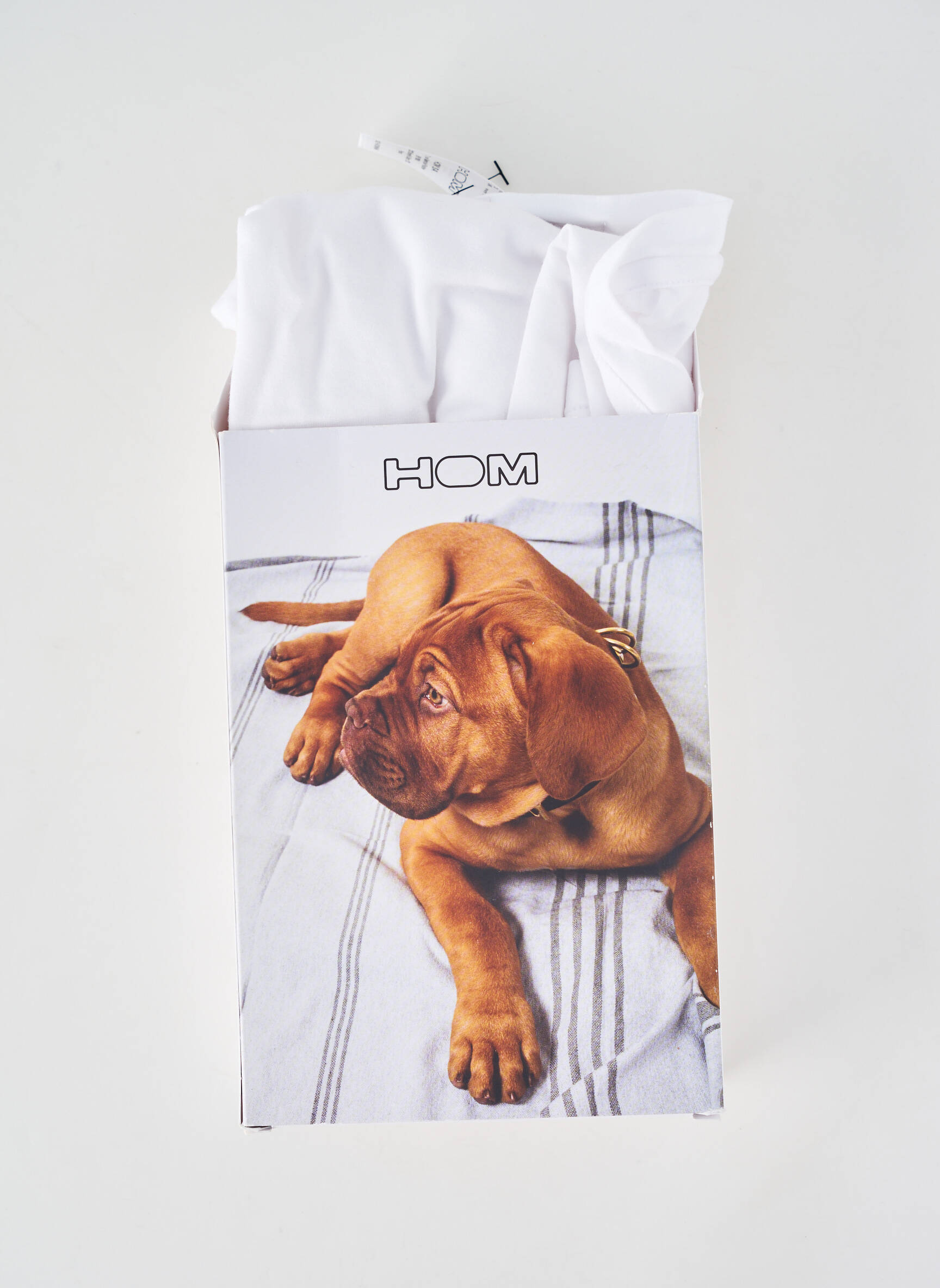 Tricou elasticitate mâneci scurte alb HOM bărbat