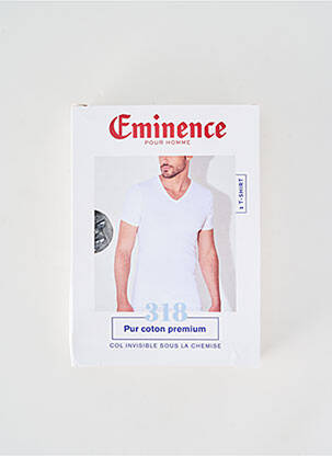 Tricou croială cambrată mâneci scurte gri EMINENCE bărbat