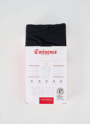 Tricou croială cambrată mâneci scurte negru EMINENCE bărbat