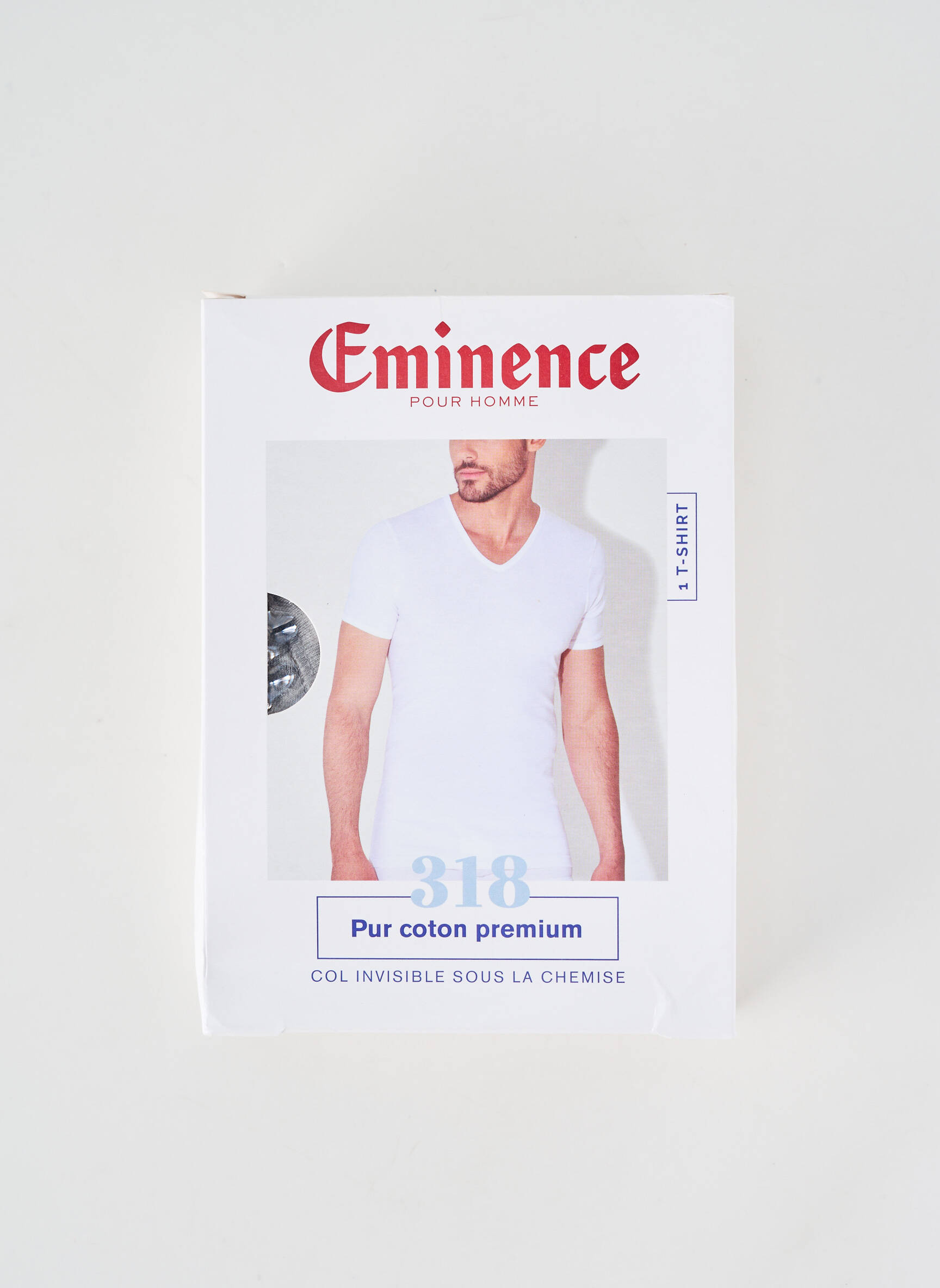Tricou țesătură melanj mâneci scurte gri EMINENCE bărbat