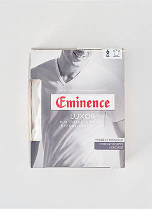 Tricou elasticitate mâneci scurte alb EMINENCE bărbat