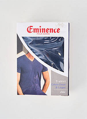 Tricou croială cambrată mâneci scurte albastru EMINENCE bărbat