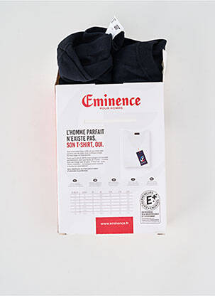Tricou croială cambrată mâneci scurte negru EMINENCE bărbat