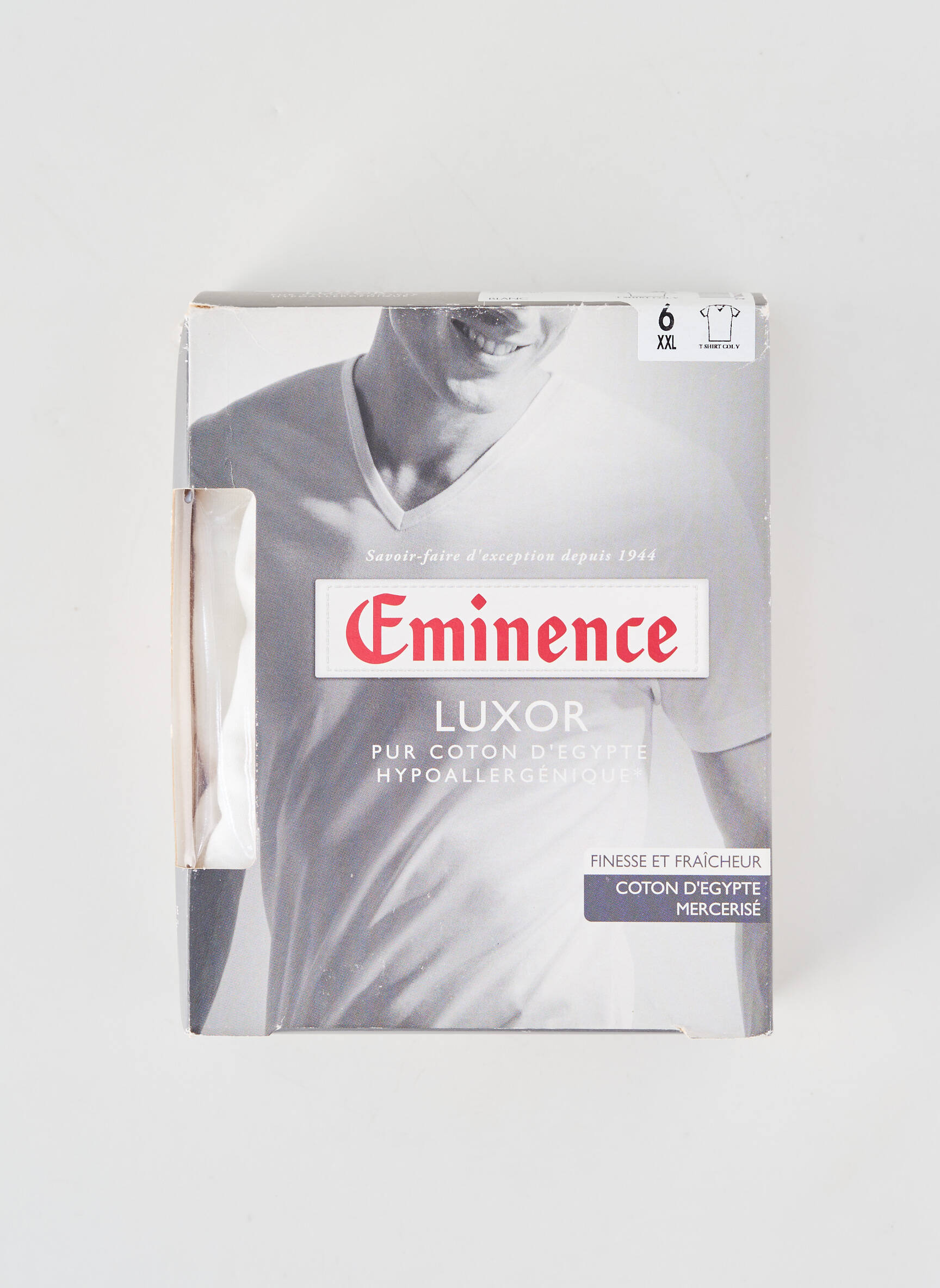 Tricou elasticitate mâneci scurte alb EMINENCE bărbat