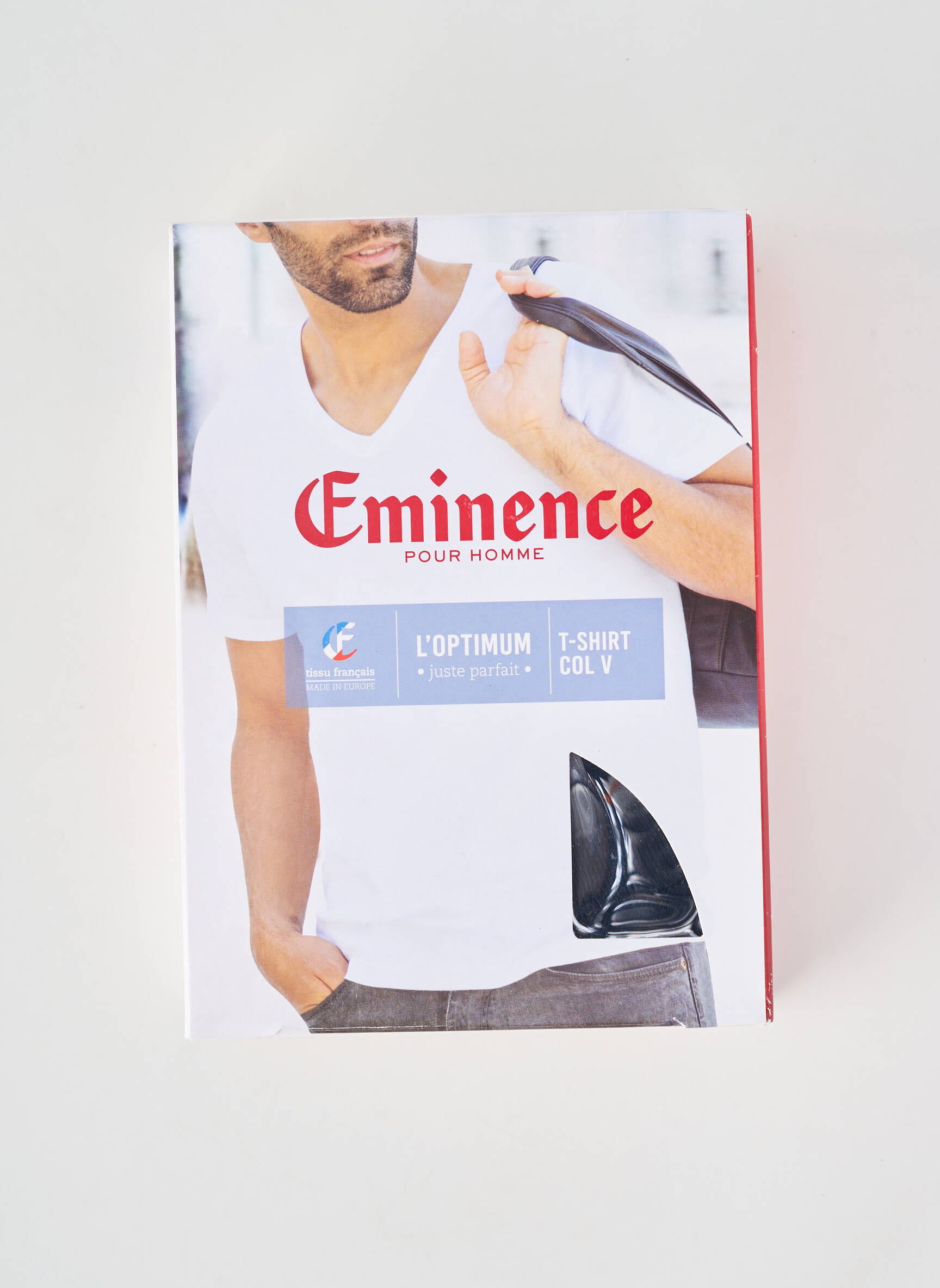 Tricou croială cambrată mâneci scurte negru EMINENCE bărbat