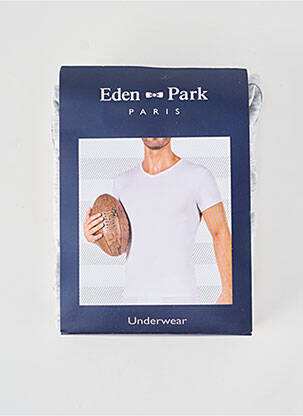 Tricou croială cambrată mâneci scurte gri EDEN PARK bărbat