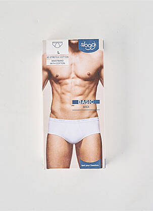 Boxer elasticitate alb SLOGGI bărbat