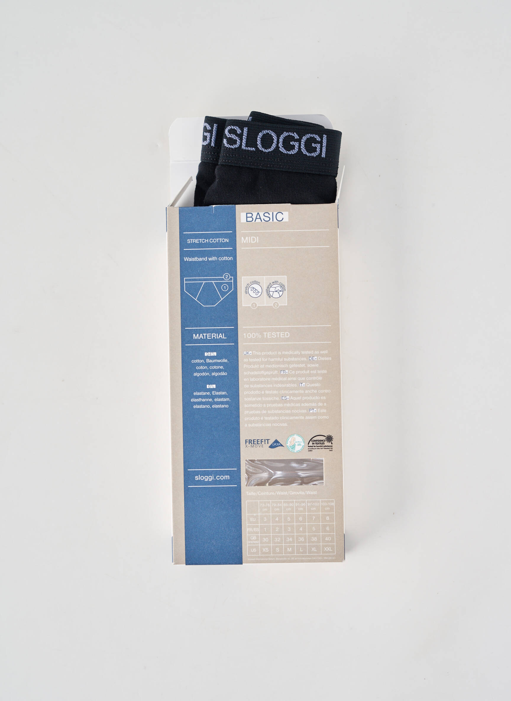 Boxer elasticitate negru SLOGGI bărbat