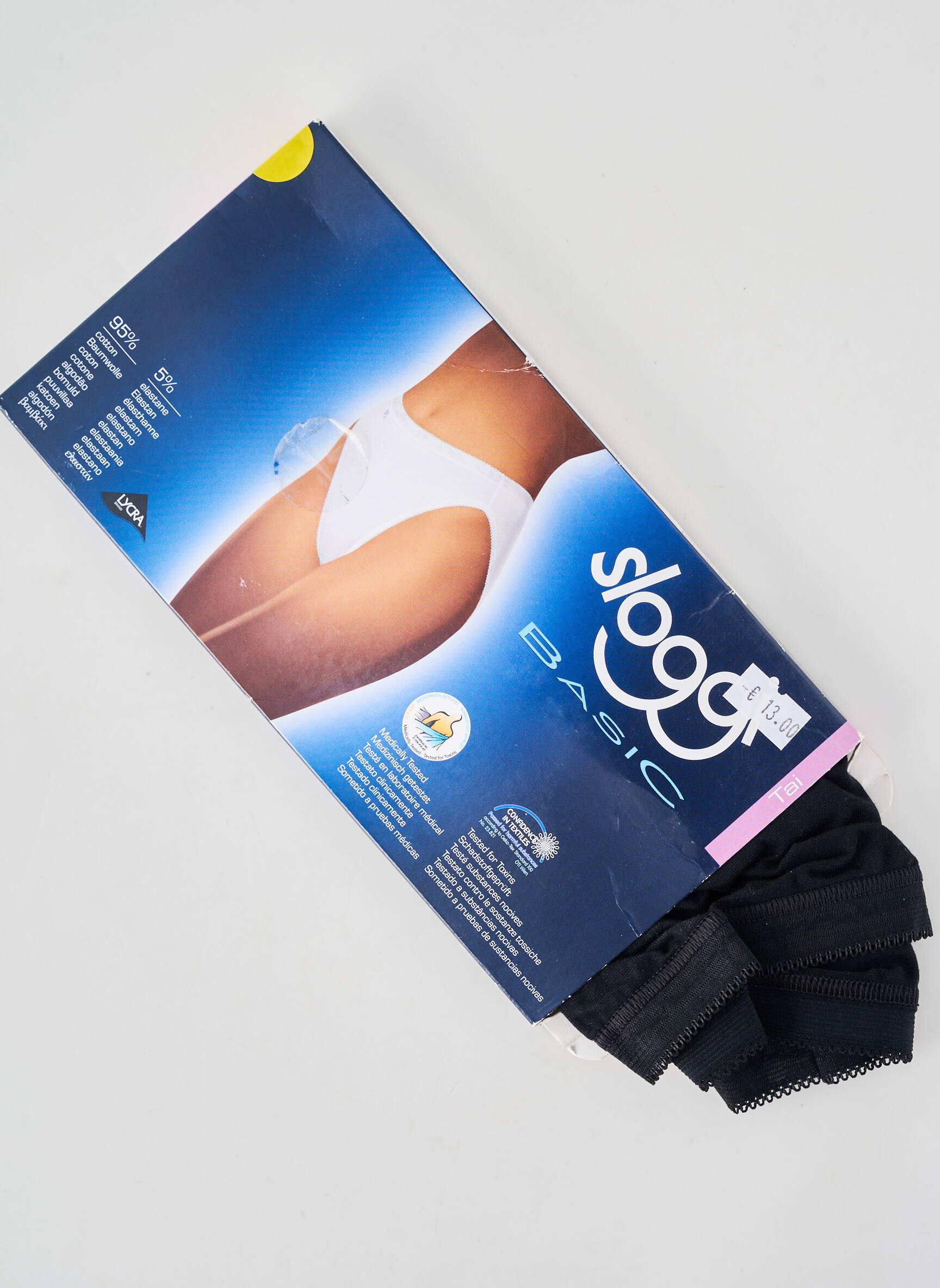 Chilot elasticitate negru SLOGGI femeie