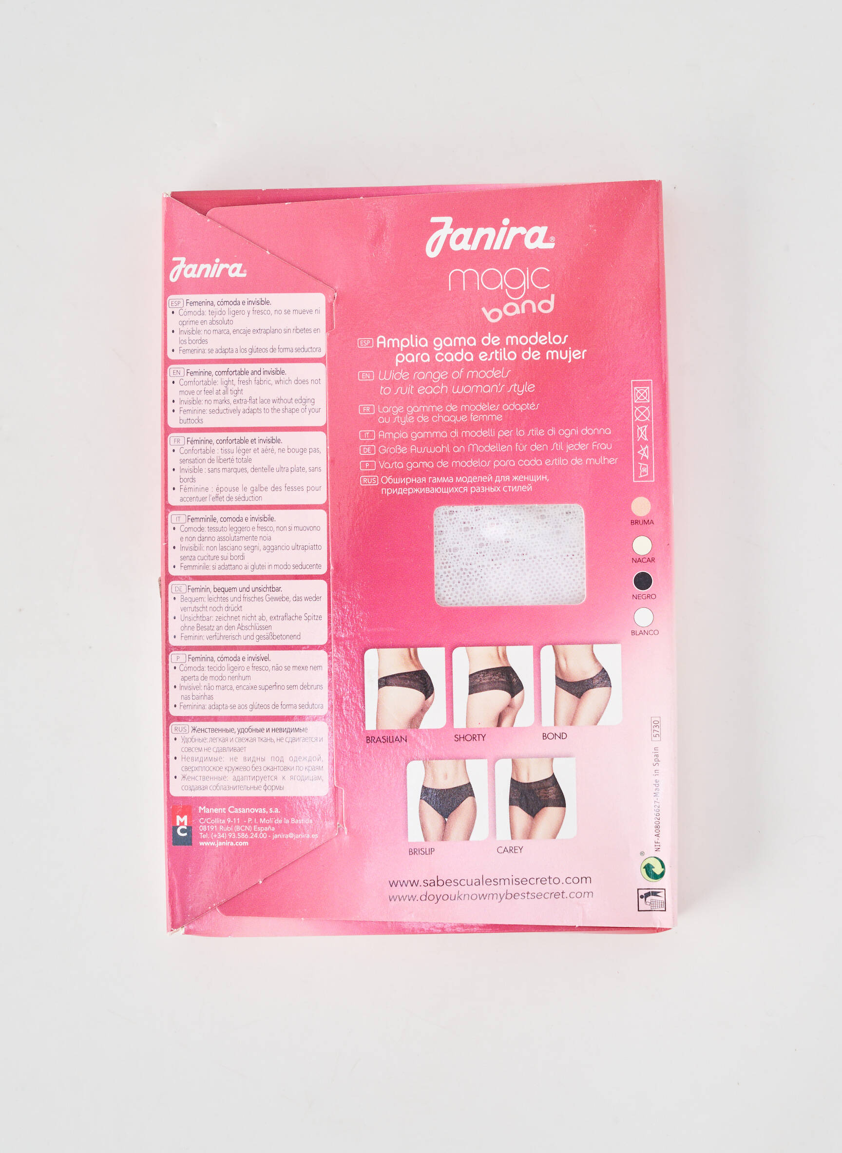 Chilot elasticitate alb JANIRA femeie