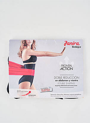 Chilot modelator efect material satinat negru JANIRA femeie