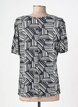 Tricou elasticitate mâneci scurte negru GEVANA femeie
