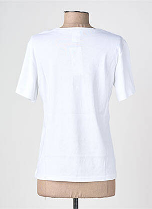 Tricou serigrafie mâneci scurte alb GEVANA femeie