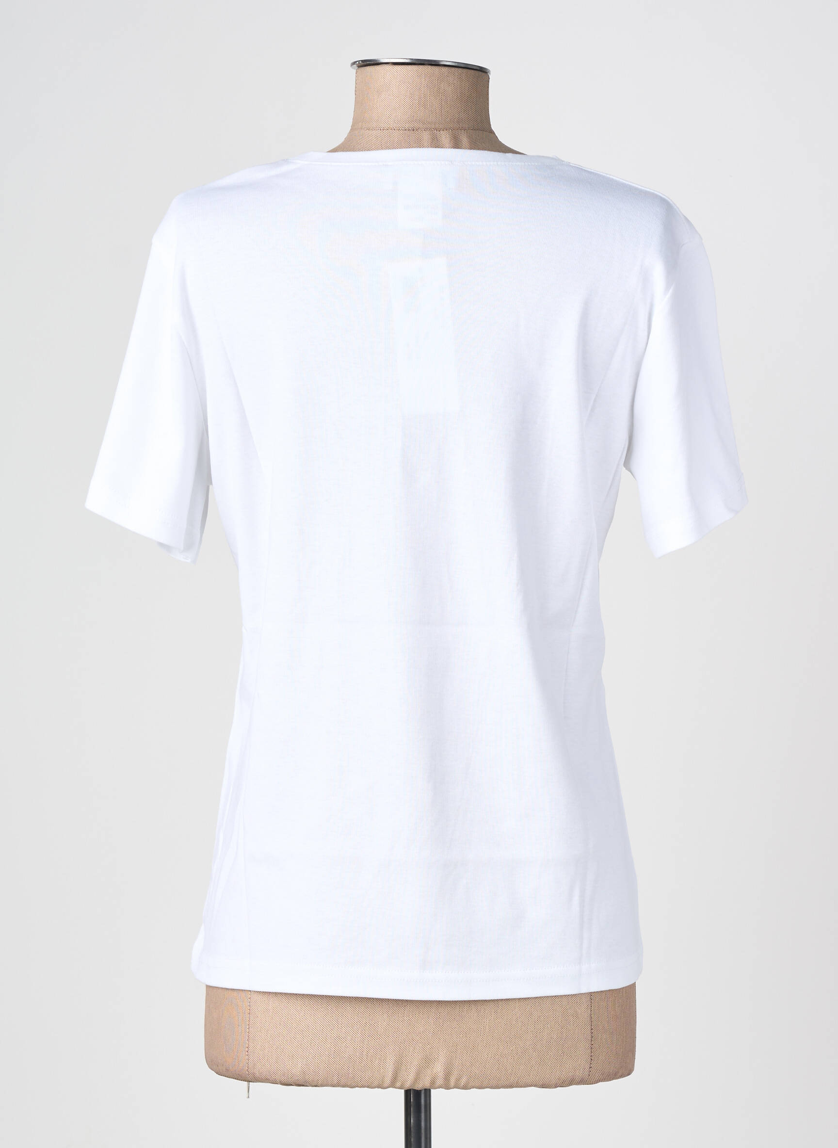 Tricou serigrafie mâneci scurte alb GEVANA femeie