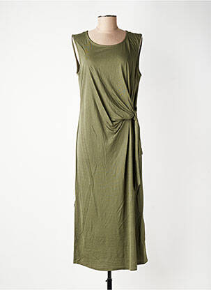 Rochie lungă fără mâneci fără mâneci verde GEVANA femeie