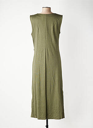 Rochie lungă fără mâneci fără mâneci verde GEVANA femeie